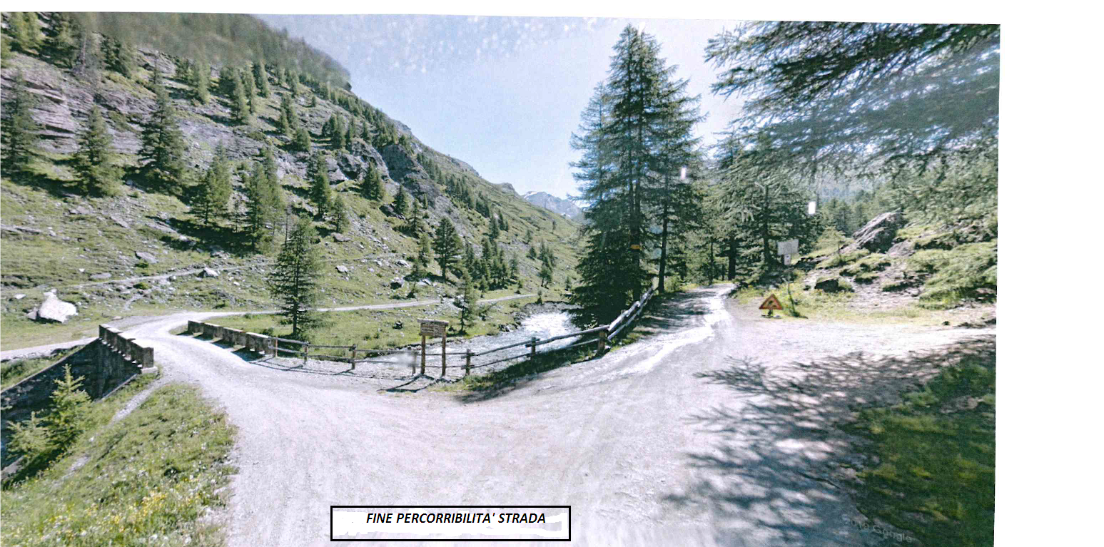 foto di un sentiero in montagna