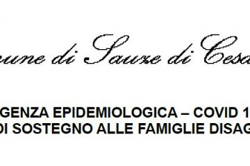 Nuovo progetto di solidarietà alimentare – Avviso alla cittadinanza Dicembre 2020