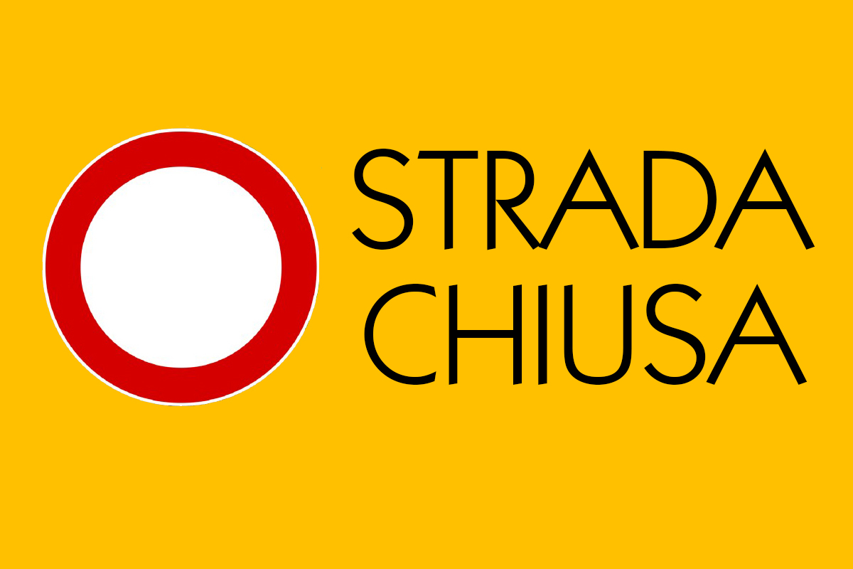 strada chiusa 